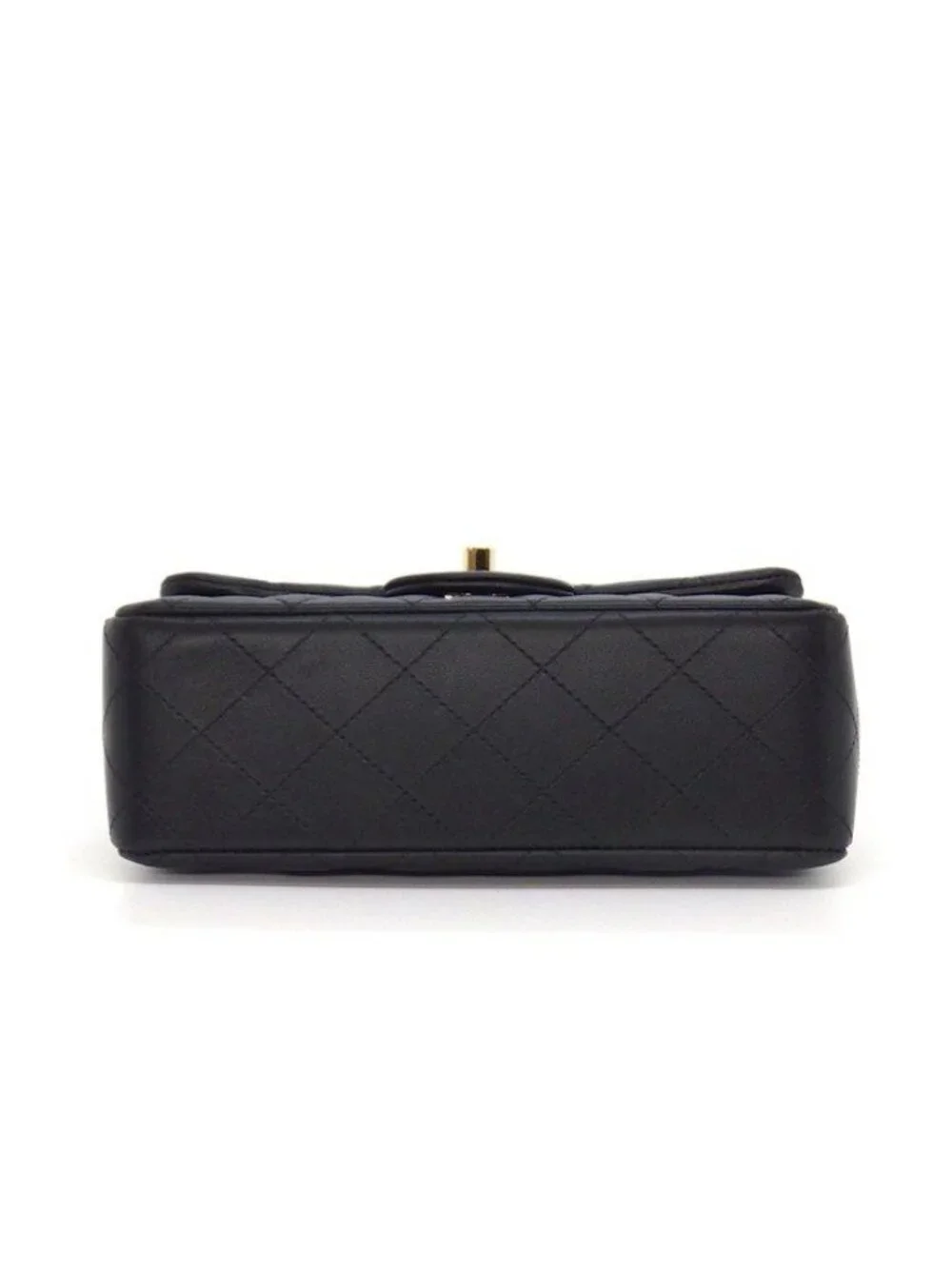 Chanel Shoulder Bag Quilted 20 Mini Classic Onwards Black Lambskin